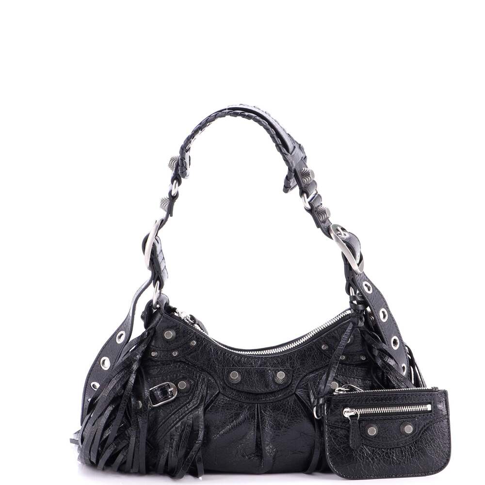 Balenciaga Le Cagole Giant Studs Fringe #242311B17B - Picture 2 of 9